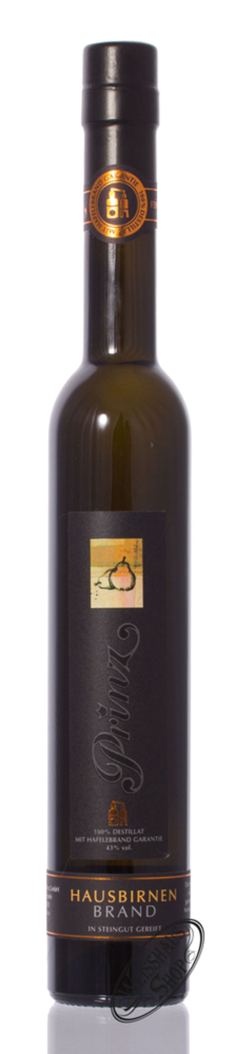 Prinz Hafele Hausbirnen Brand 43% vol. 0,35l