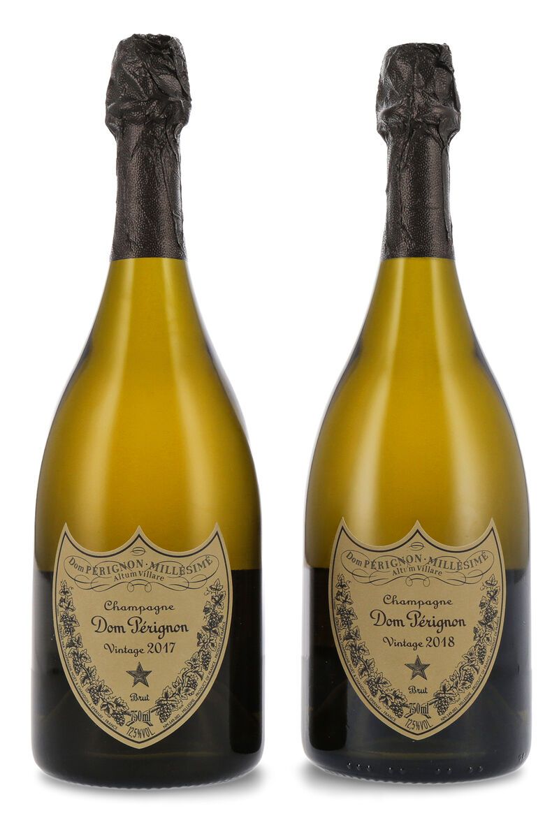 Dom Pérignon Duo Vintage 2017 & 2018 Champagner 12,5% vol. 0,75l Geschenk-Set