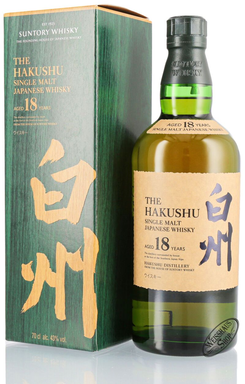 Hakushu 18 YO Whisky 43% vol. 0,70l Hakushu 18 YO Whisky 43% vol. 0,70l