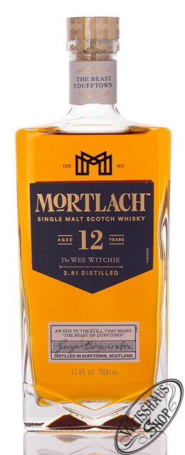 Mortlach 12 YO Single Malt Whisky 43,4% vol. 0,70l Mortlach 12 YO Single Malt Whisky 43,4% vol. 0,70l