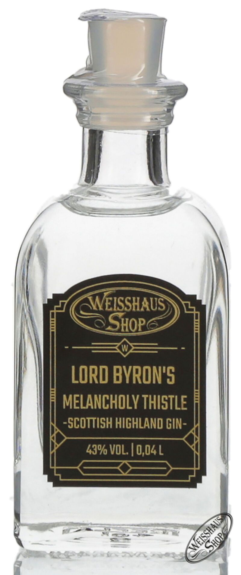 Lord Byron's Melancholy Thistle Gin 43% vol. 0,04l Weisshaus Sample