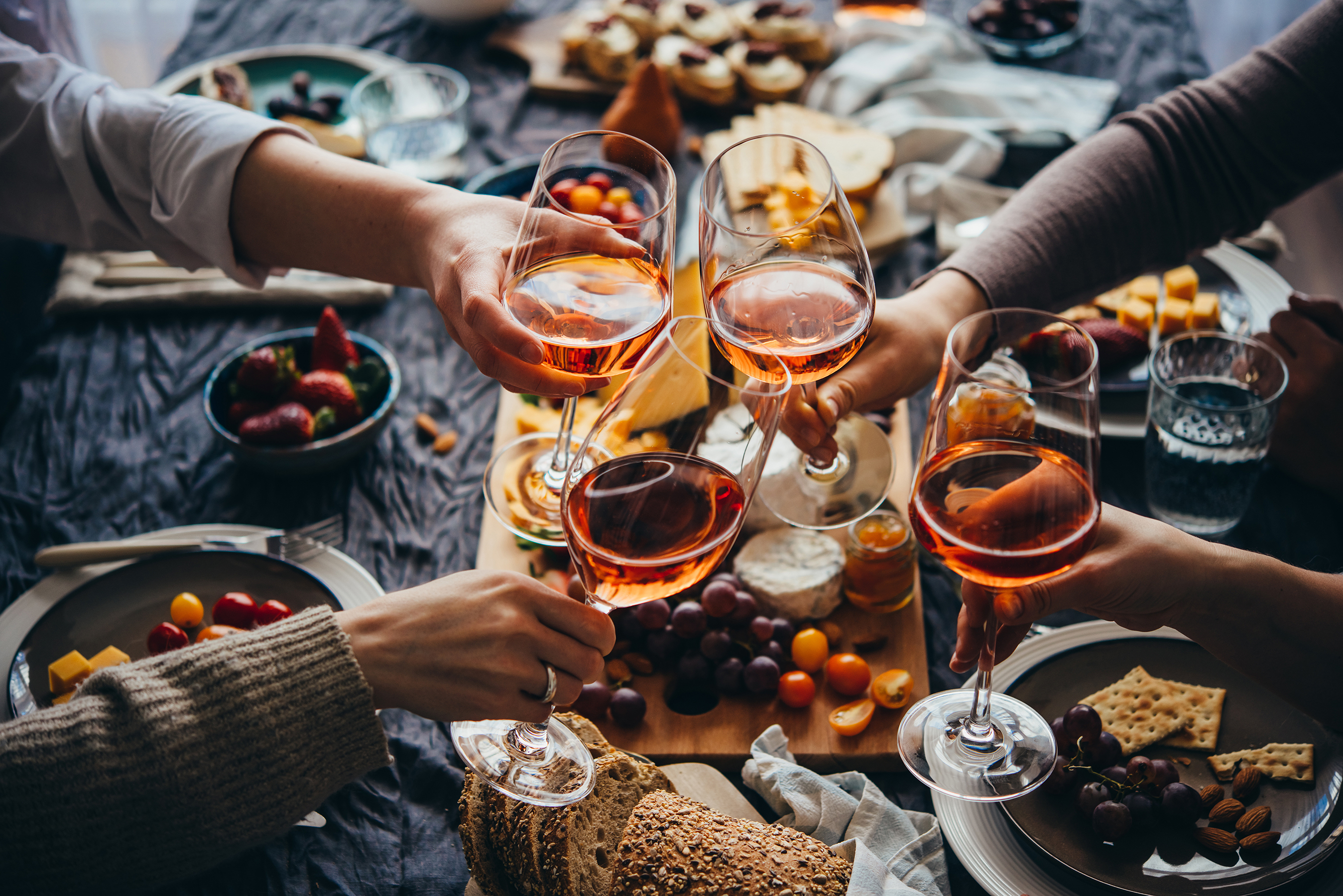 Roséwein und Speisenbegleitung.