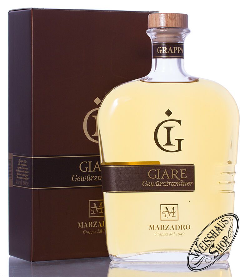 Marzadro Grappa Le Giare Gewürztraminer 41% vol. 2,0l Magnum Marzadro Grappa Le Giare Gewürztraminer 41% vol. 2,0l Magnum