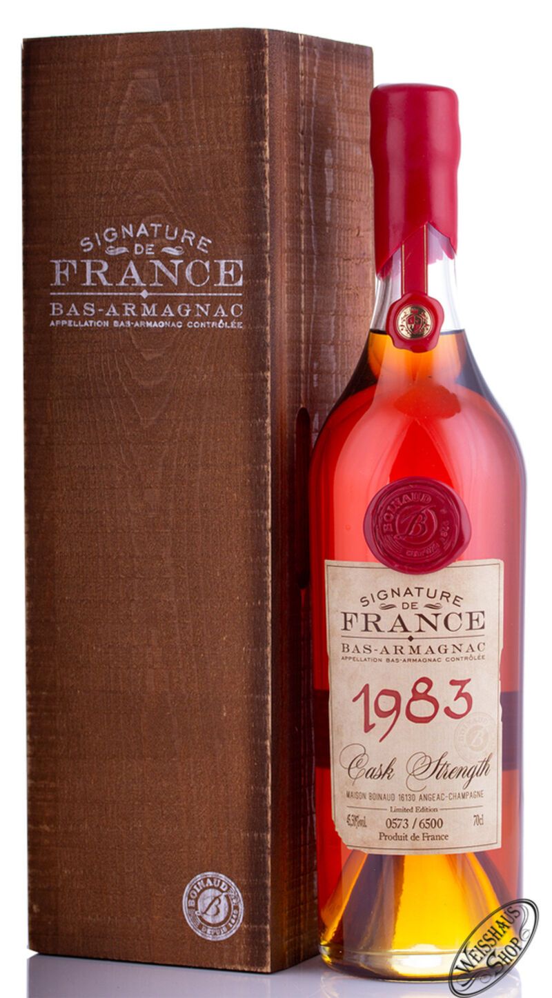 Signature de France Vintage 1983 Armagnac 45,5% vol. 0,70l Signature de France Vintage 1983 Armagnac 45,5% vol. 0,70l