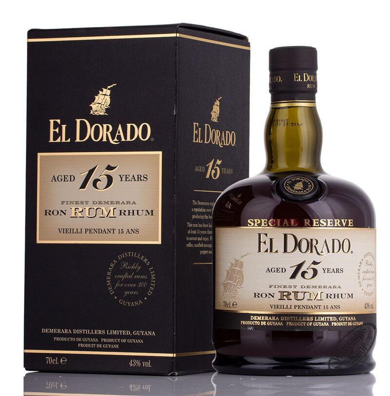 El Dorado Rum 15 YO 43% vol. 0,70l