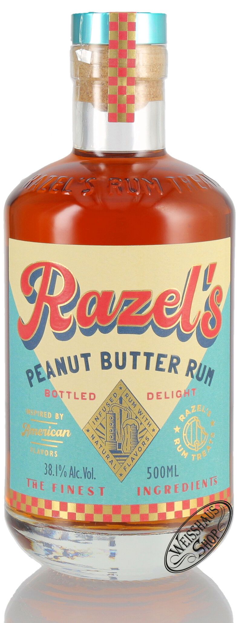 Razel´s Peanut Butter Rum 38,1% vol. 0,50l Razel´s Peanut Butter Rum 38,1% vol. 0,50l