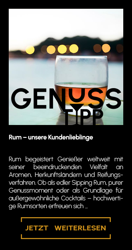 Genuss-Tipp Banner zu den Rum Kundenlieblingen