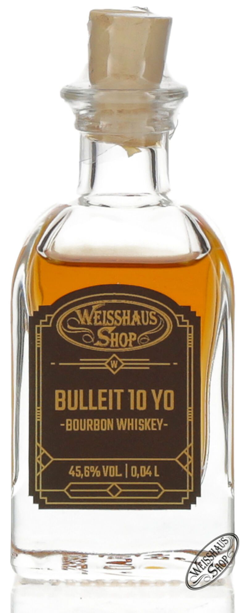 Bulleit Bourbon 10 YO Whiskey 45,6% vol. 0,04l Weisshaus Sample Bulleit Bourbon 10 YO Whiskey 45,6% vol. 0,04l Weisshaus Sample