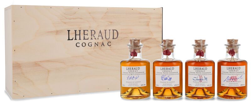 Lhéraud 4er Cognac Tasting Set 44% vol. 0,80l