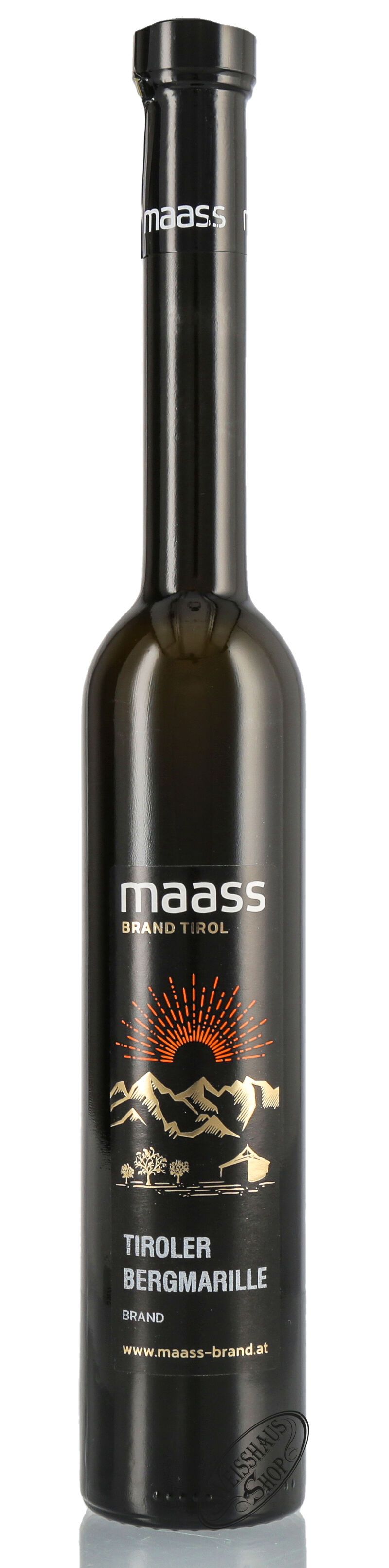 Maass Tiroler Bergmarillenbrand 40% vol. 0,35l Maass Tiroler Bergmarillenbrand 40% vol. 0,35l