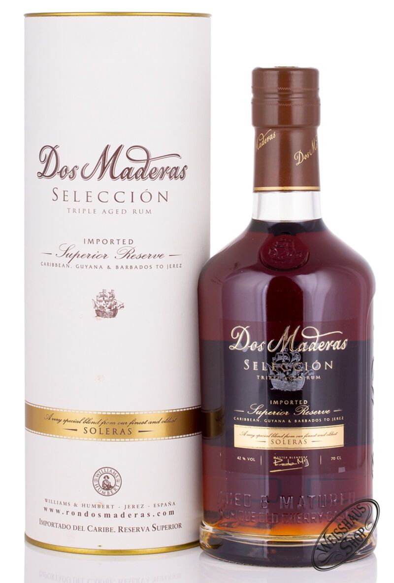 Dos Maderas Seleccion Rum 42% vol. 0,70l Dos Maderas Seleccion Rum 42% vol. 0,70l