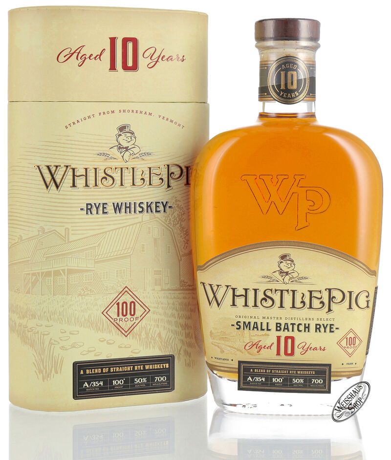 Whistle Pig 10 YO Straight Rye Whiskey 50% vol. 0,70l