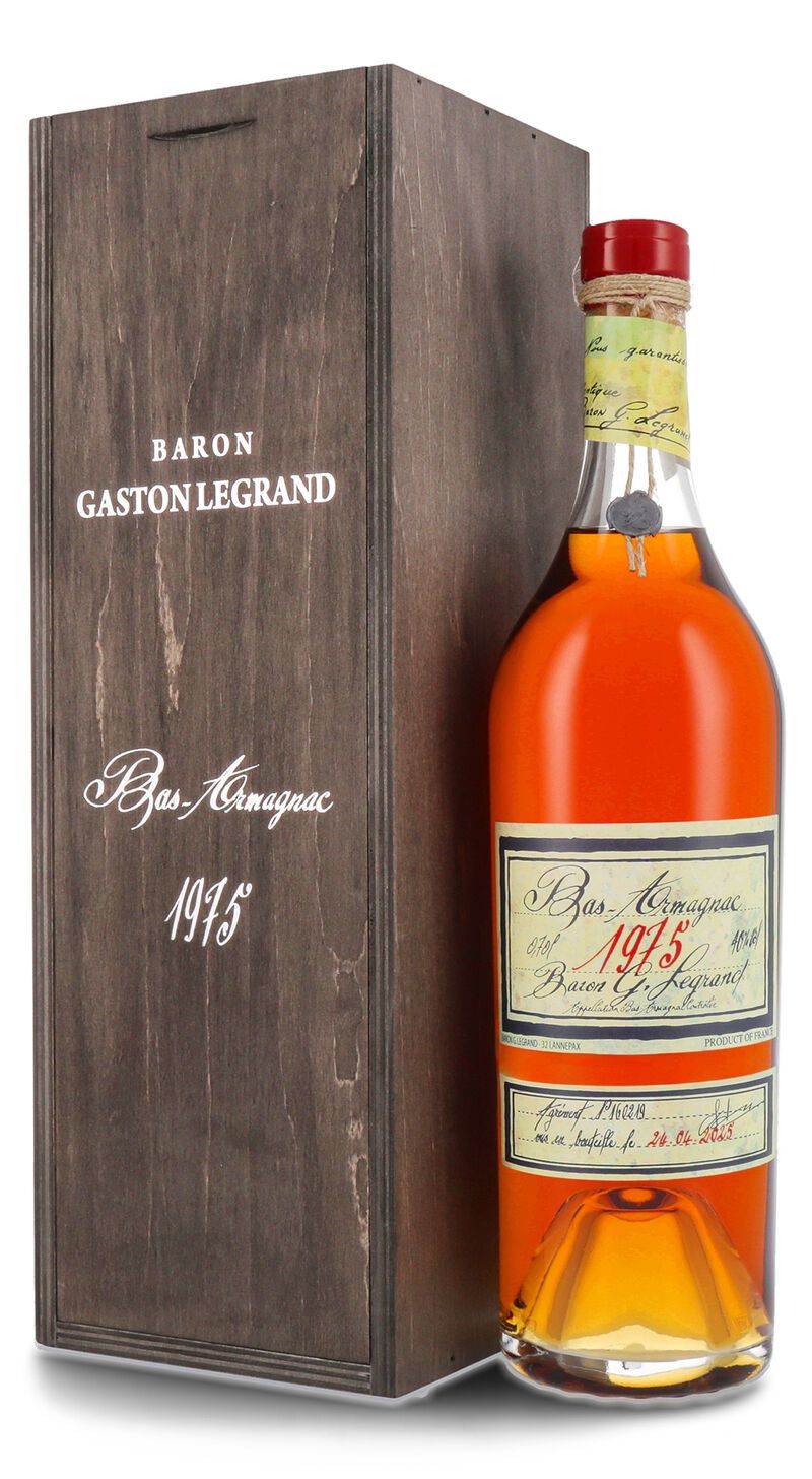 Lhéraud Baron Gaston Legrand 1975 Vieil Armagnac 40% vol. 0,70l B-Ware