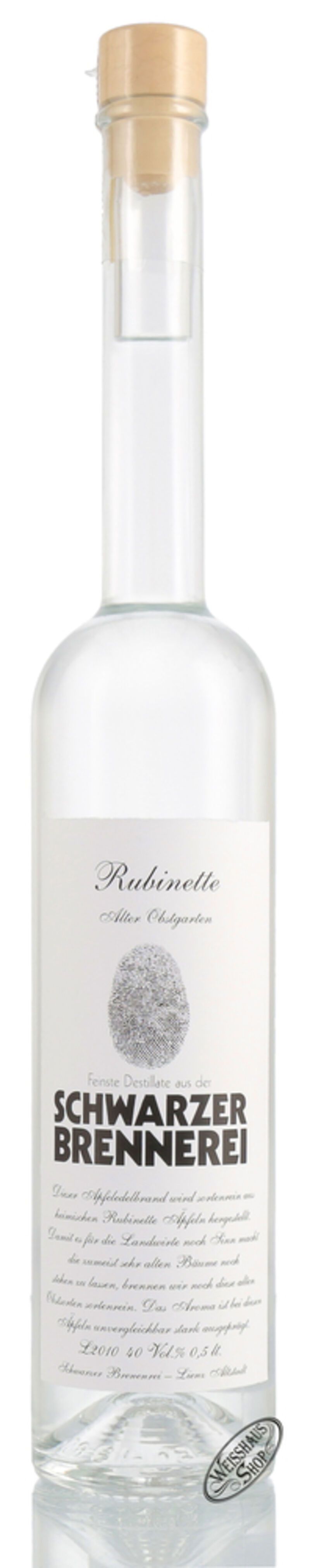 Schwarzer Rubinette Apfeledelbrand 40% vol. 0,50l Schwarzer Rubinette Apfeledelbrand 40% vol. 0,50l