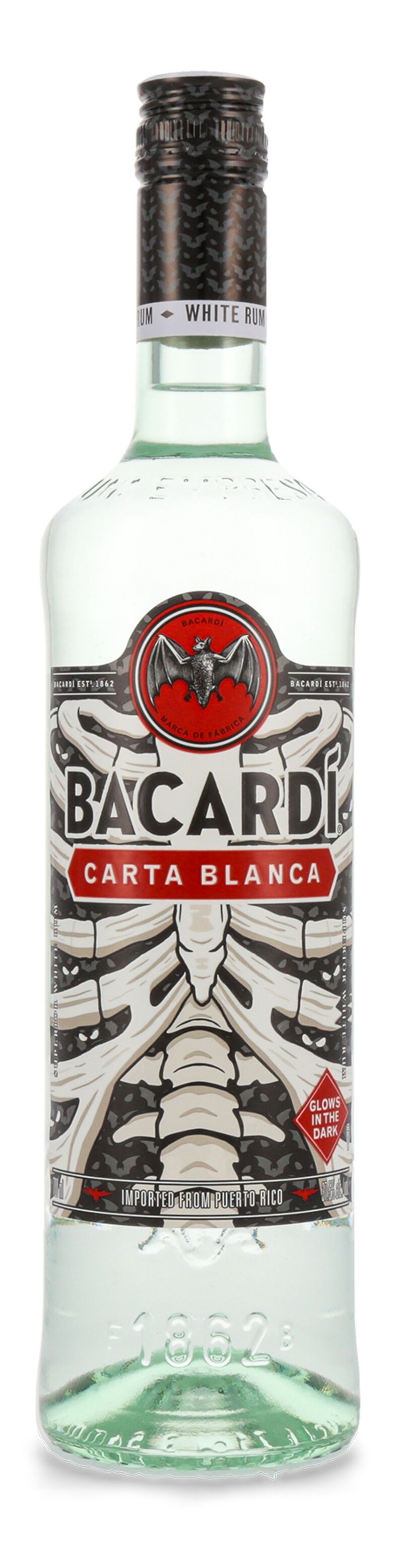 Bacardi Carta Blanca Halloween Edition 37,5% vol. 0,70l Bacardi Carta Blanca Halloween Edition 37,5% vol. 0,70l