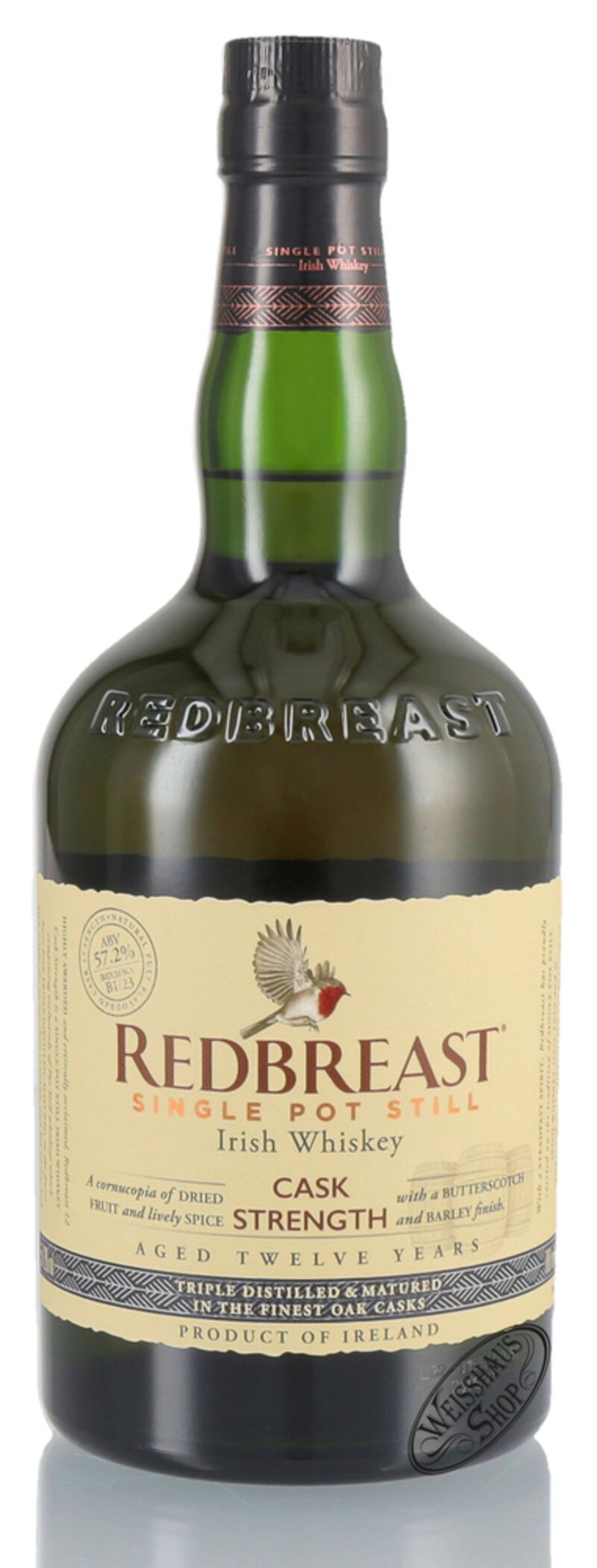 Redbreast 12 YO Cask Strength Irish Whiskey 57,2% vol. 0,70l B-Ware