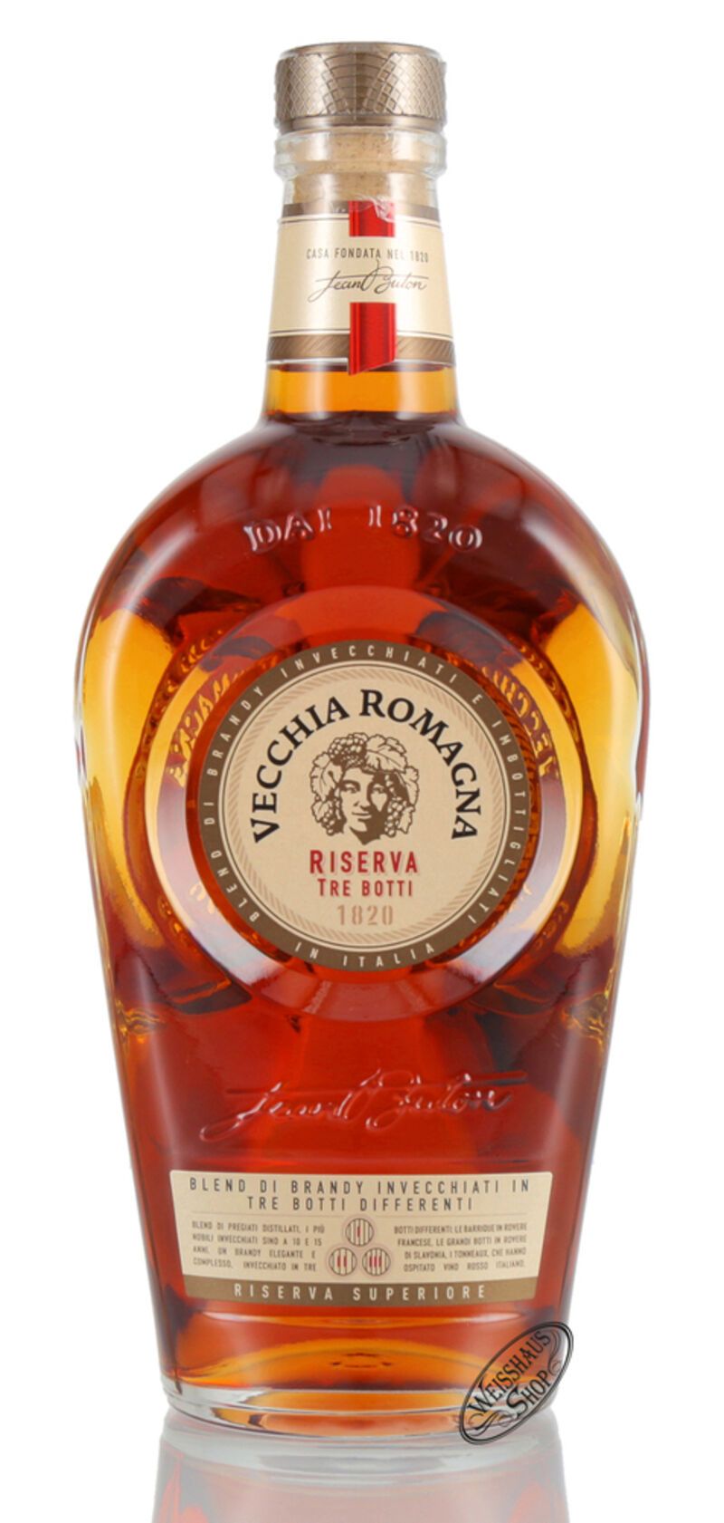 Vecchia Romagna Riserva Tre Botti 40,8% vol. 0,70l Vecchia Romagna Riserva Tre Botti 40,8% vol. 0,70l