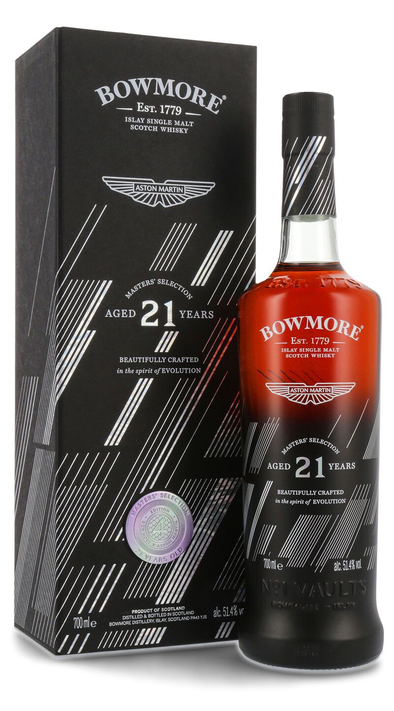 Bowmore 21 YO Aston Martin Edition 2024 Whisky 51,4% vol. 0,70l Bowmore 21 YO Aston Martin Edition 2024 Whisky 51,4% vol. 0,70l