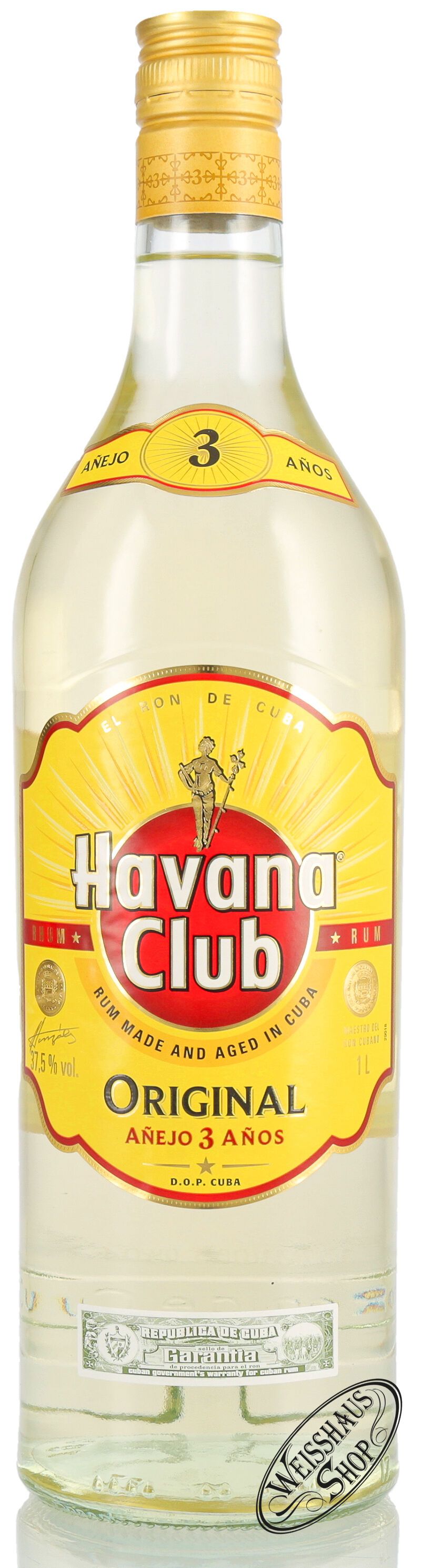 Havana Club Anejo 3 Anos Rum 37,5% vol. 1,0l Havana Club Anejo 3 Anos Rum 37,5% vol. 1,0l