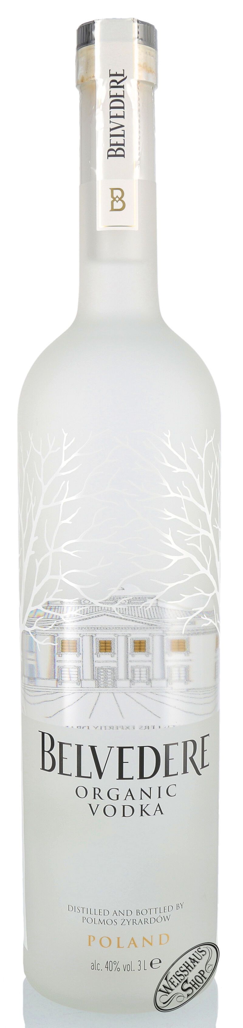 Belvedere Organic Vodka Illuminator 40% vol. 3,0l Doppelmagnum Belvedere Organic Vodka Illuminator 40% vol. 3,0l Doppelmagnum