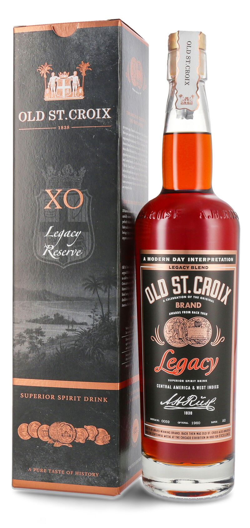 Old St. Croix Legacy Blend 42% vol. 0,70l Old St. Croix Legacy Blend 42% vol. 0,70l