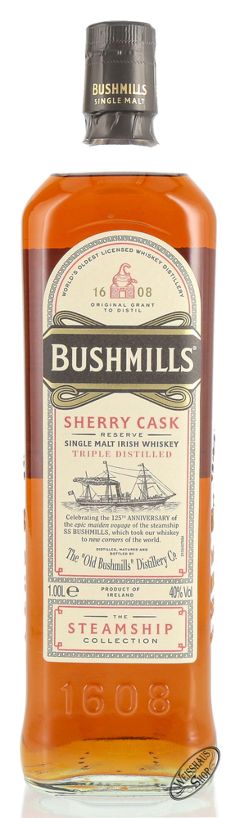 Bushmills Steamship Collection Sherry Cask Reserve Irish Whiskey 40% vol. 1,0l