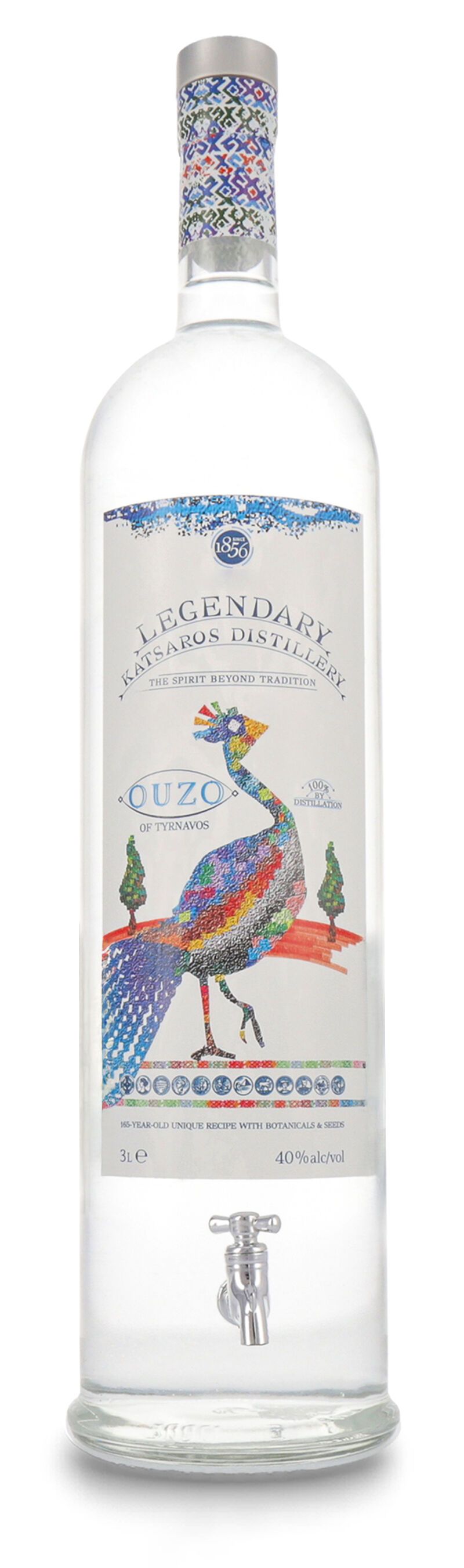 Katsaros Legendary Double Distilled Ouzo 40% vol. 3,0l
