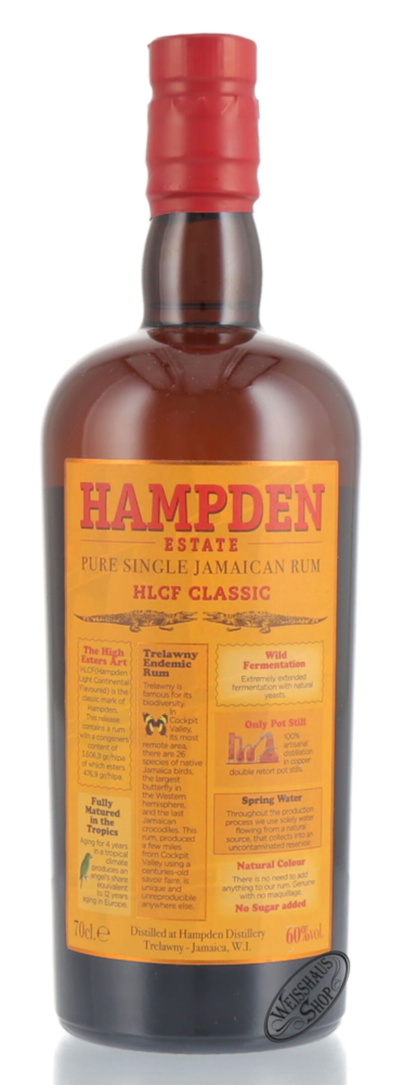 Hampden Estate Pure Single Jamaican Overproof Rum 60% vol. 0,70l Hampden Estate Pure Single Jamaican Overproof Rum 60% vol. 0,70l