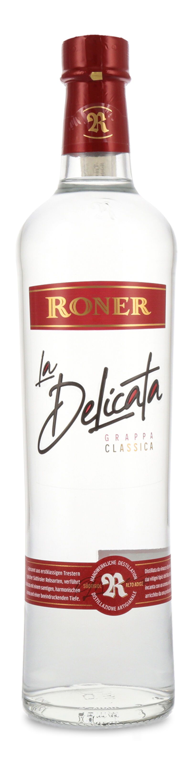 Roner Grappa La Delicata 40% vol. 0,70l
