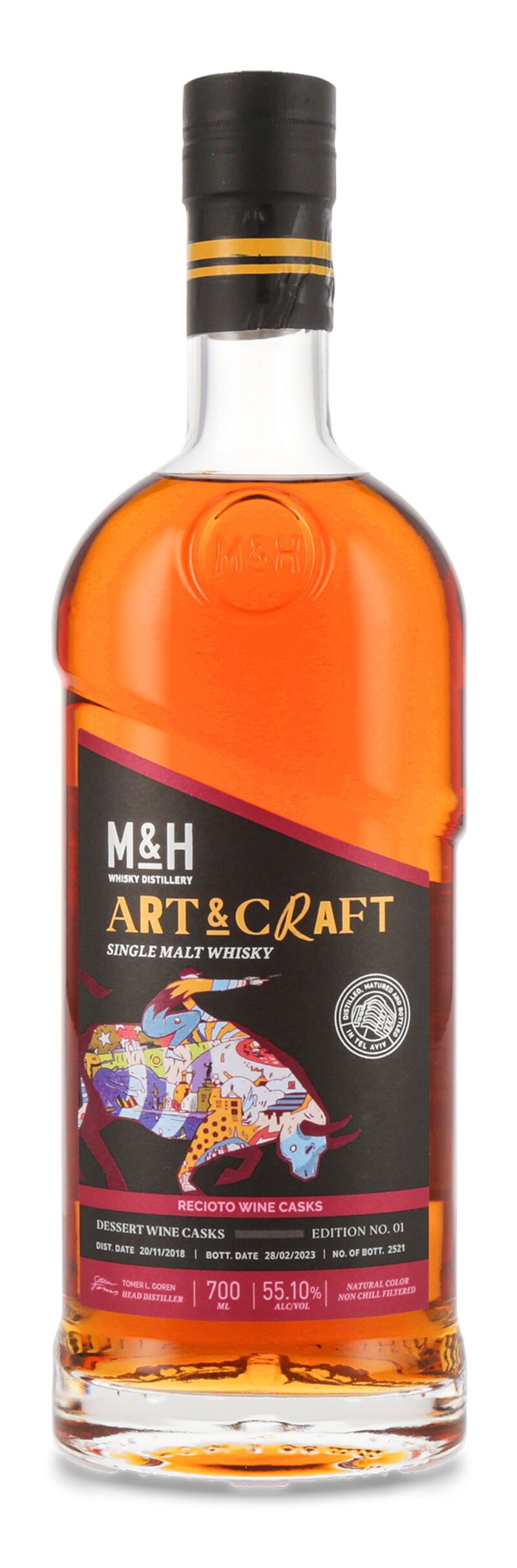 M&H Art & Craft Recioto Cask Whisky 55,1% vol. 0,70l