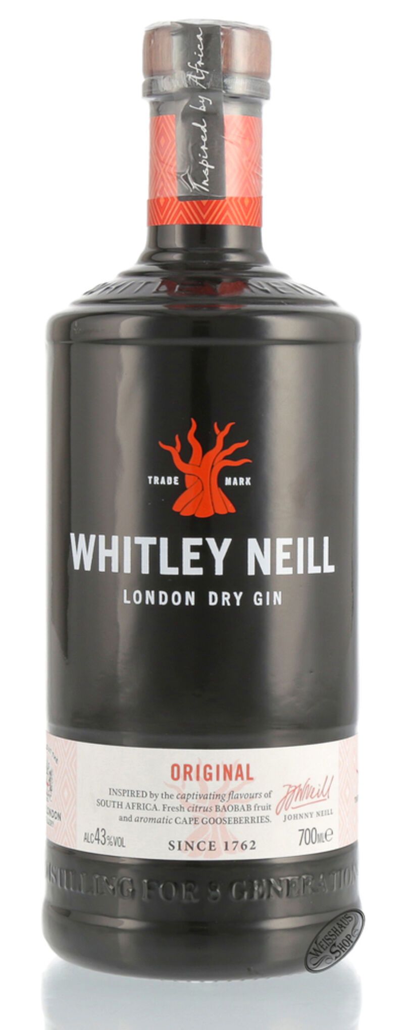 Whitley Neill Handcrafted Dry Gin 43% vol. 0,70l