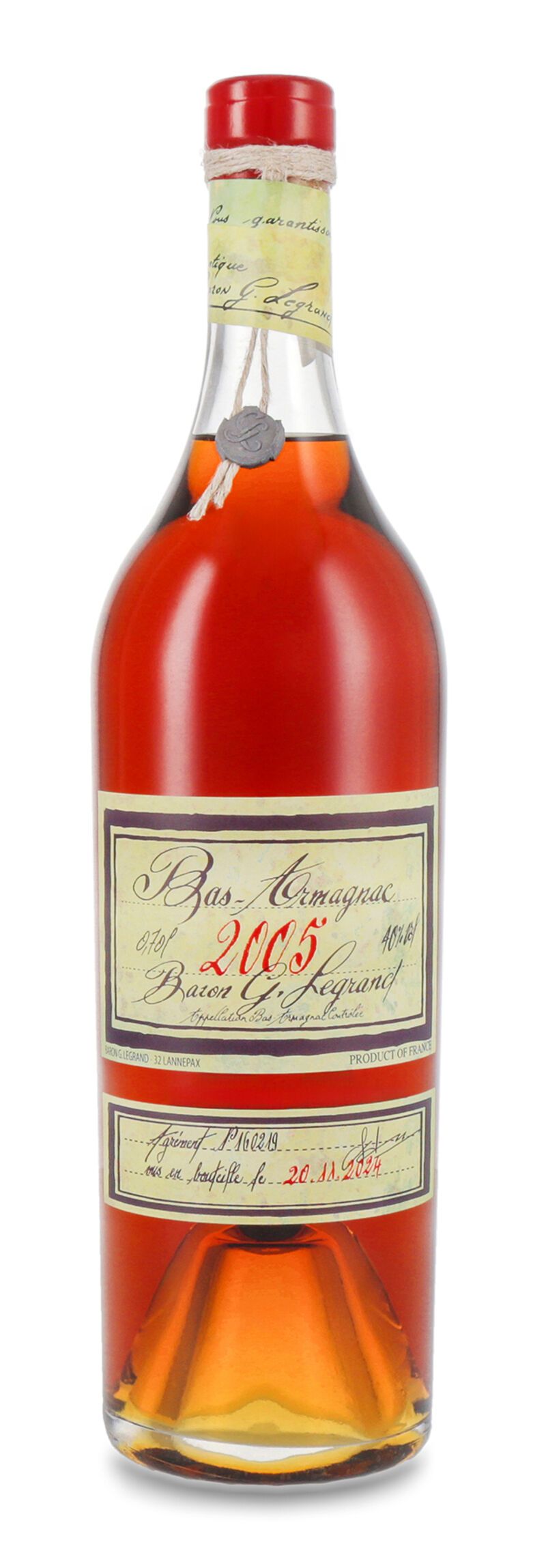 Lhéraud Baron Gaston Legrand 2005 Vieil Armagnac 40% vol. 0,70l