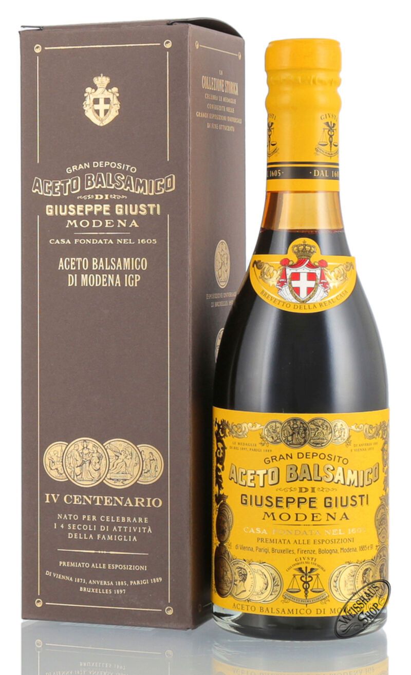 Giuseppe Giusti Aceto Balsamico 4 Gold Medaillen 0,25l Giuseppe Giusti Aceto Balsamico 4 Gold Medaillen 0,25l