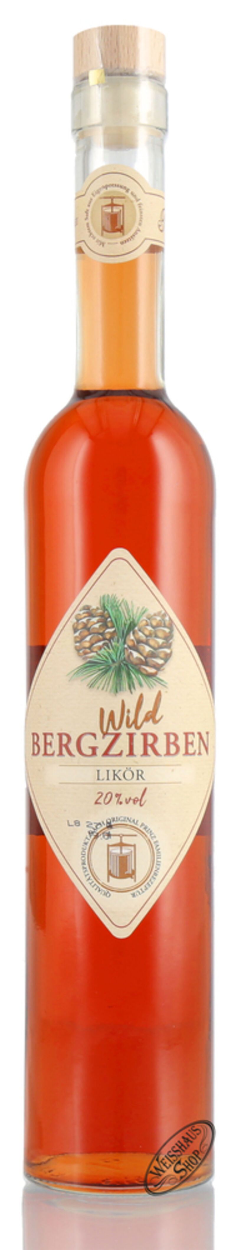 Prinz Wild Bergzirben Likör 20% vol. 0,50l