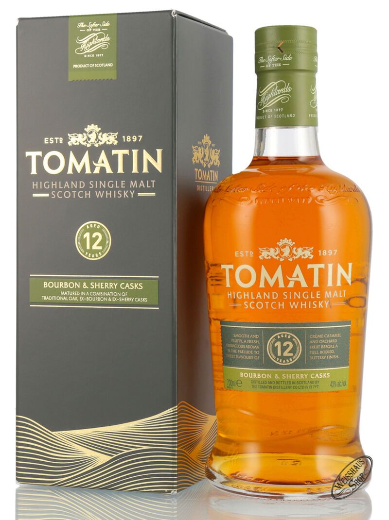 Tomatin 12 YO Highland Single Malt Whisky 43% vol. 0,70l Tomatin 12 YO Highland Single Malt Whisky 43% vol. 0,70l
