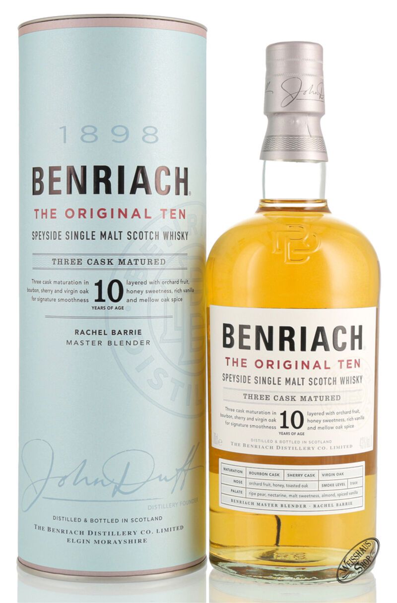 BenRiach The Original Ten 10 YO Whisky 43% vol. 0,70l BenRiach The Original Ten 10 YO Whisky 43% vol. 0,70l