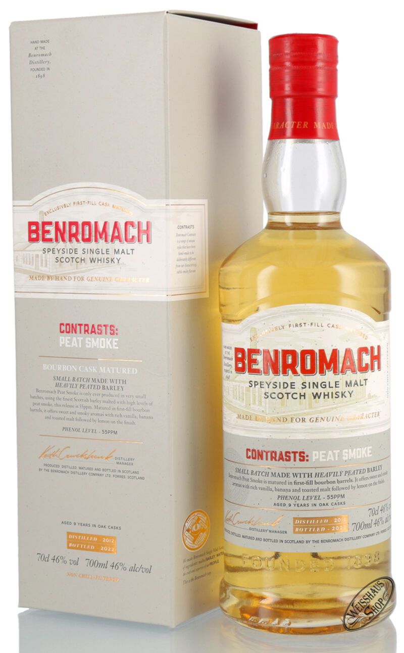 Benromach Peat Smoke Whisky 46% vol. 0,70l