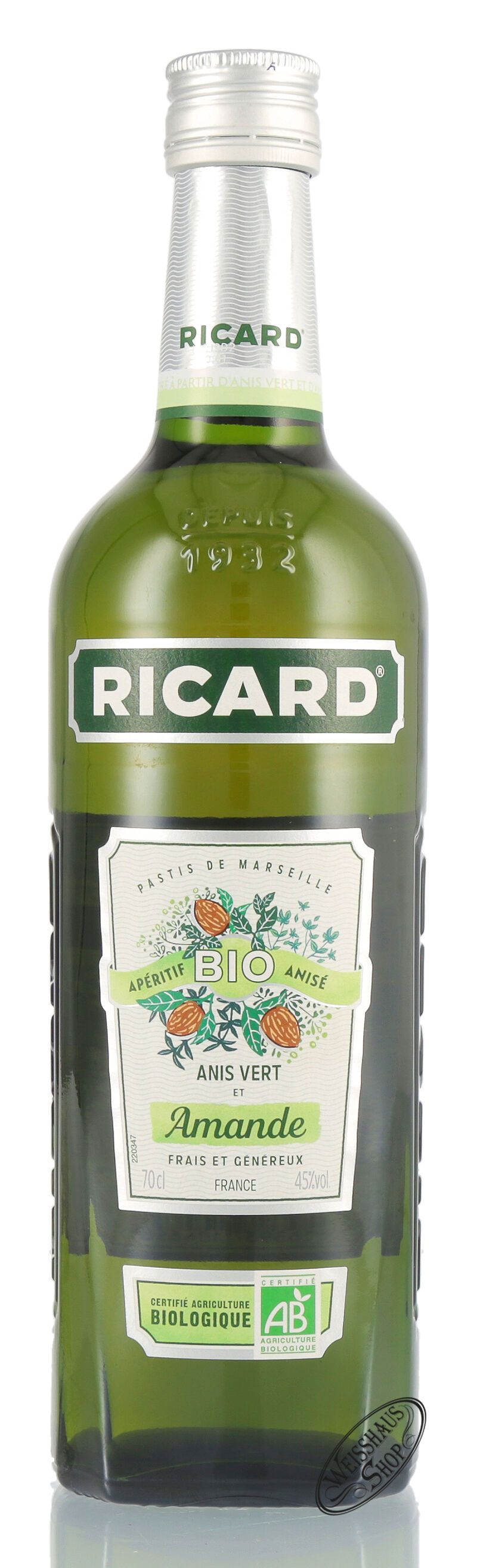 Ricard Pastis Amande 45% vol. 0,70l Ricard Pastis Amande 45% vol. 0,70l