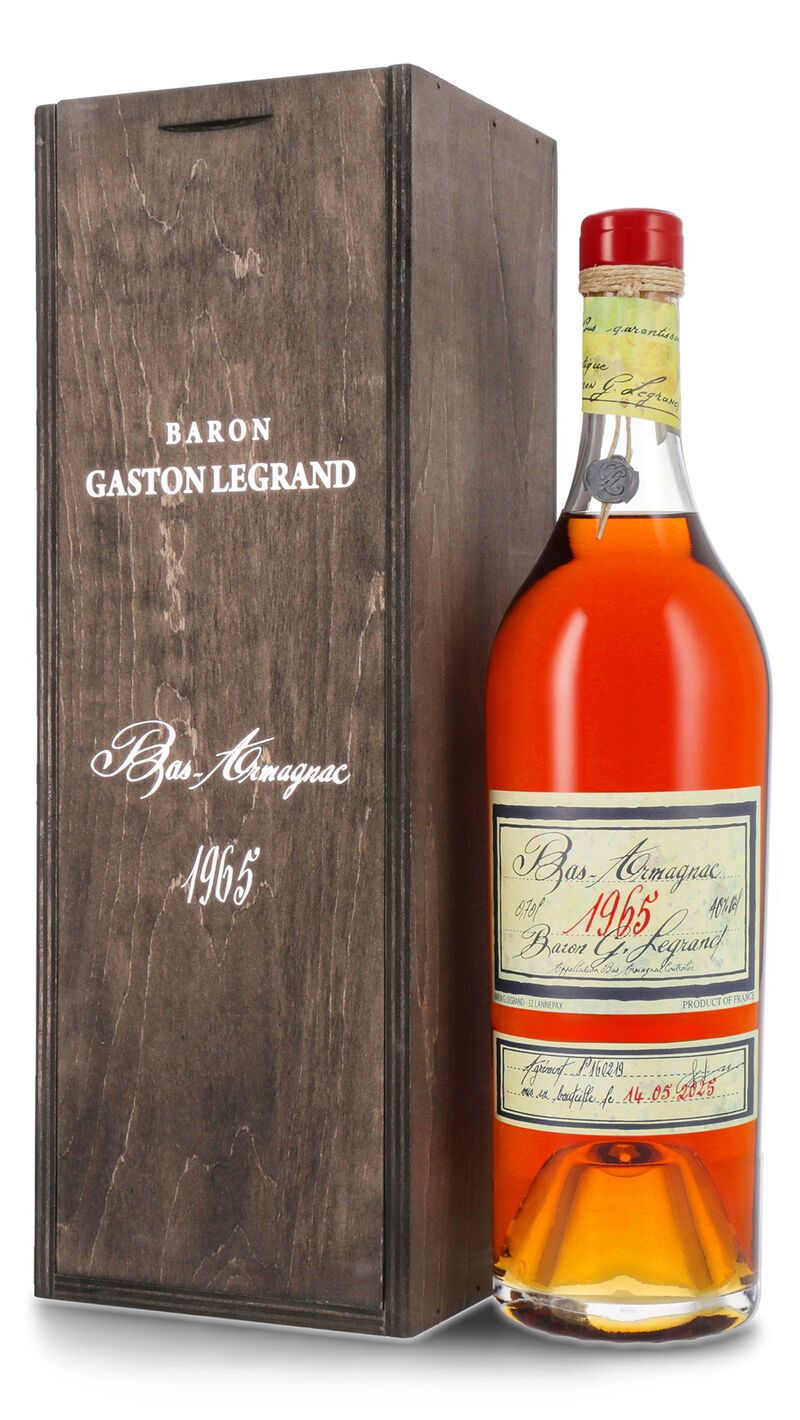 Lhéraud Baron Gaston Legrand 1965 Vieil Armagnac 40% vol. 0,70l Lhéraud Baron Gaston Legrand 1965 Vieil Armagnac 40% vol. 0,70l