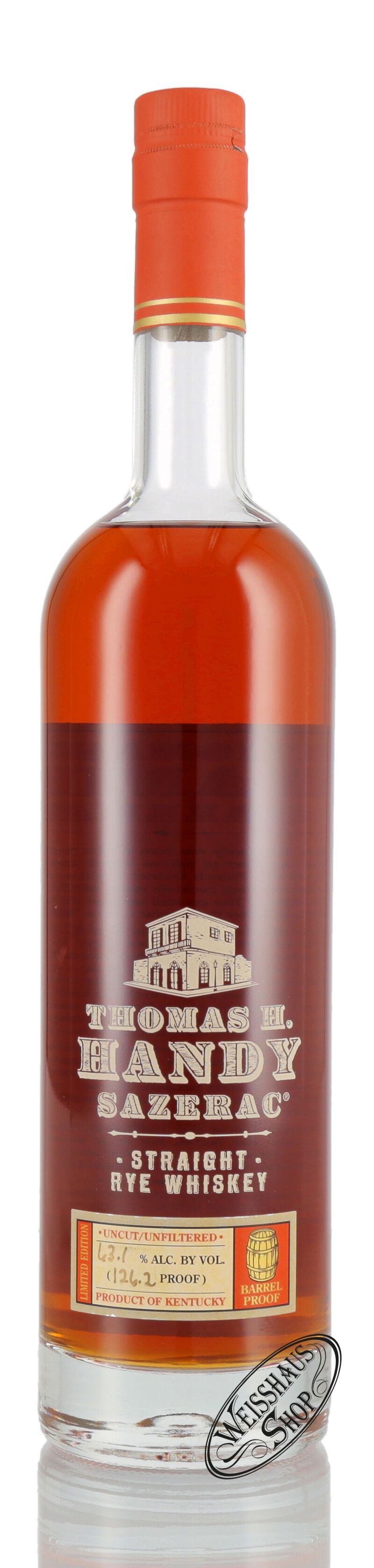 Thomas H. Handy Sazerac Straight Rye Whiskey 63,1% vol. 0,70l