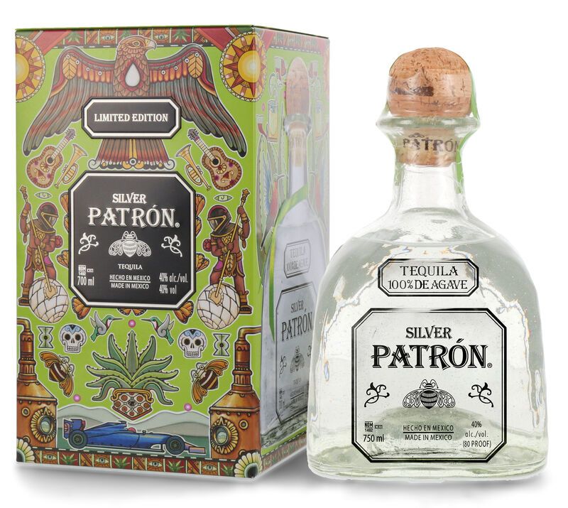 Patron Silver Tequila Geschenk-Set 40% vol. 0,70l Patron Silver Tequila Geschenk-Set 40% vol. 0,70l