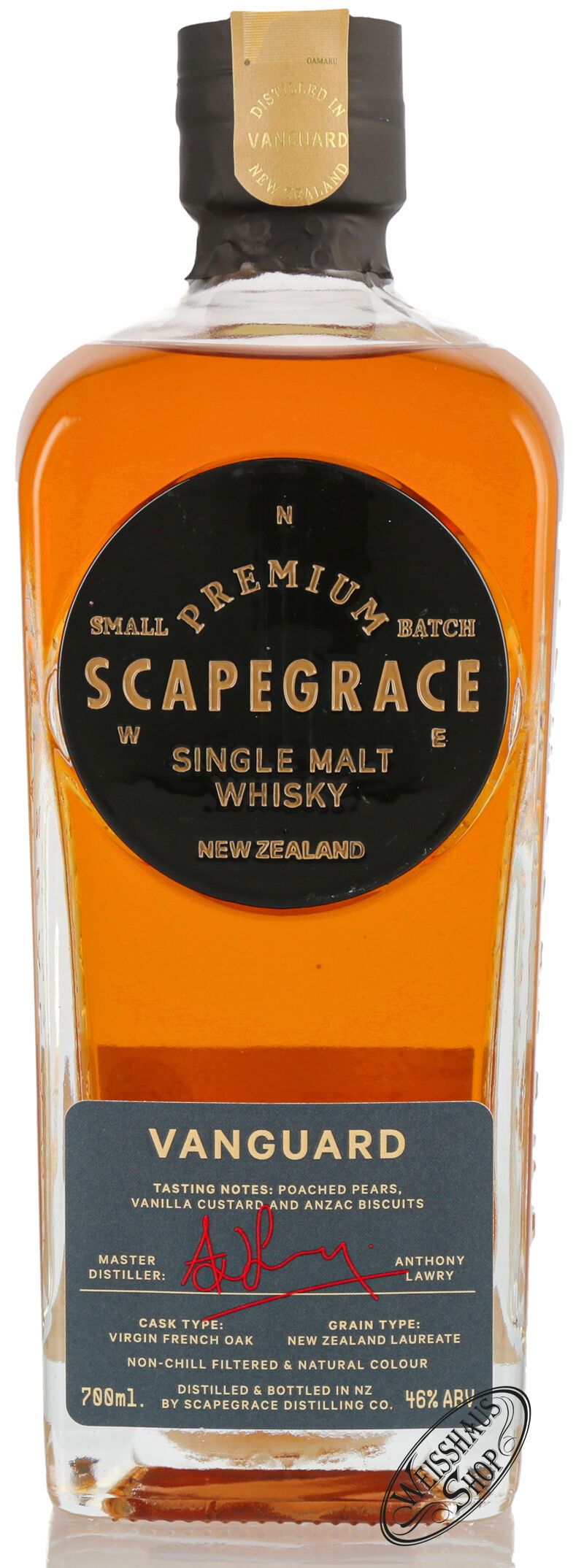 Scapegrace Vanguard Single Malt Whisky 46% vol. 0,70l Scapegrace Vanguard Single Malt Whisky 46% vol. 0,70l