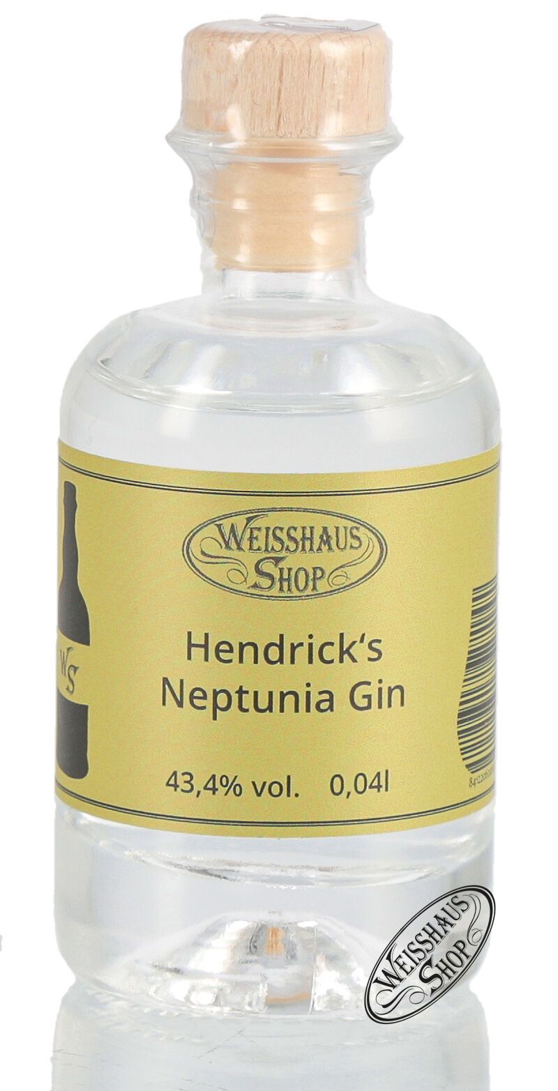 Hendrick's Neptunia Gin 43,4% vol. 0,04l Weisshaus Sample Hendrick's Neptunia Gin 43,4% vol. 0,04l Weisshaus Sample
