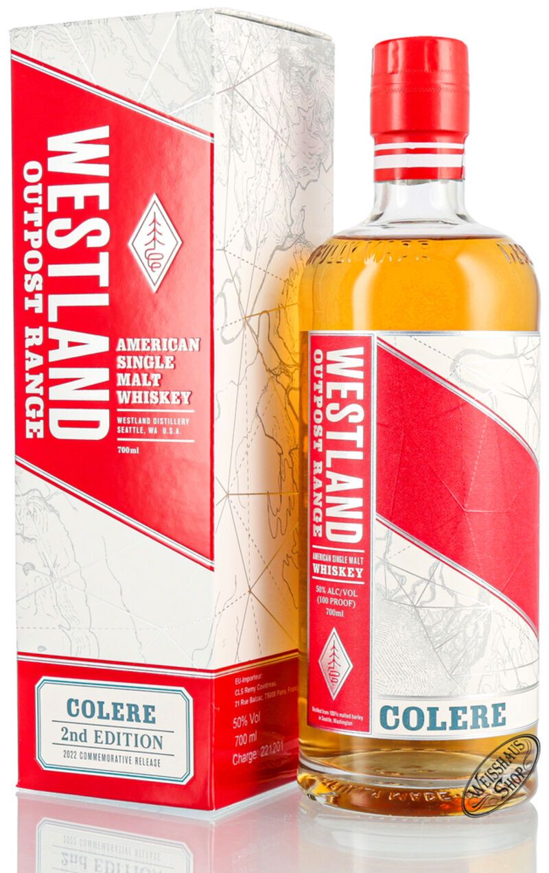 Westland Colere Whiskey 50% vol. 0,70l