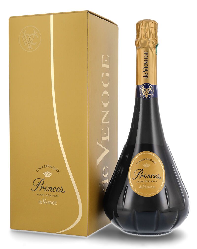 De Venoge Princes Champagner Blanc de Blancs 12% vol. 0,75l Geschenkkarton