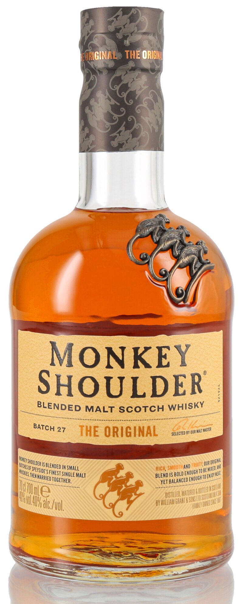 Monkey Shoulder Blended Malt Whisky 40% vol. 0,70l