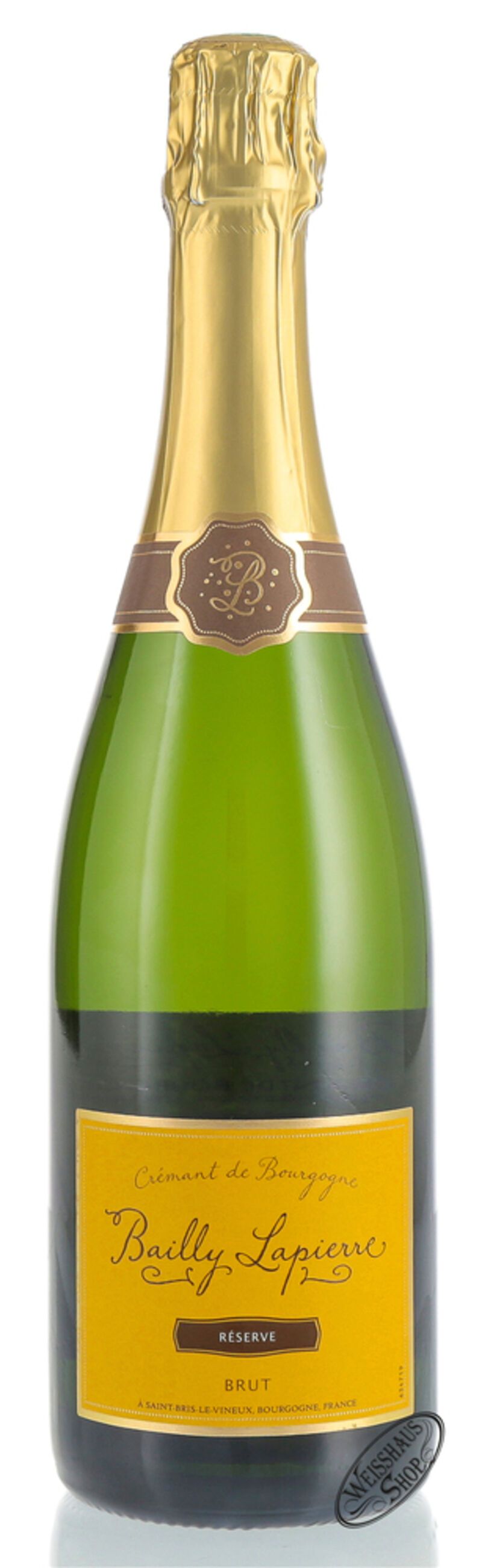 Bailly Lapierre Crémant de Bourgogne Reserve Brut 12% vol. 0,75l Bailly Lapierre Crémant de Bourgogne Reserve Brut 12% vol. 0,75l