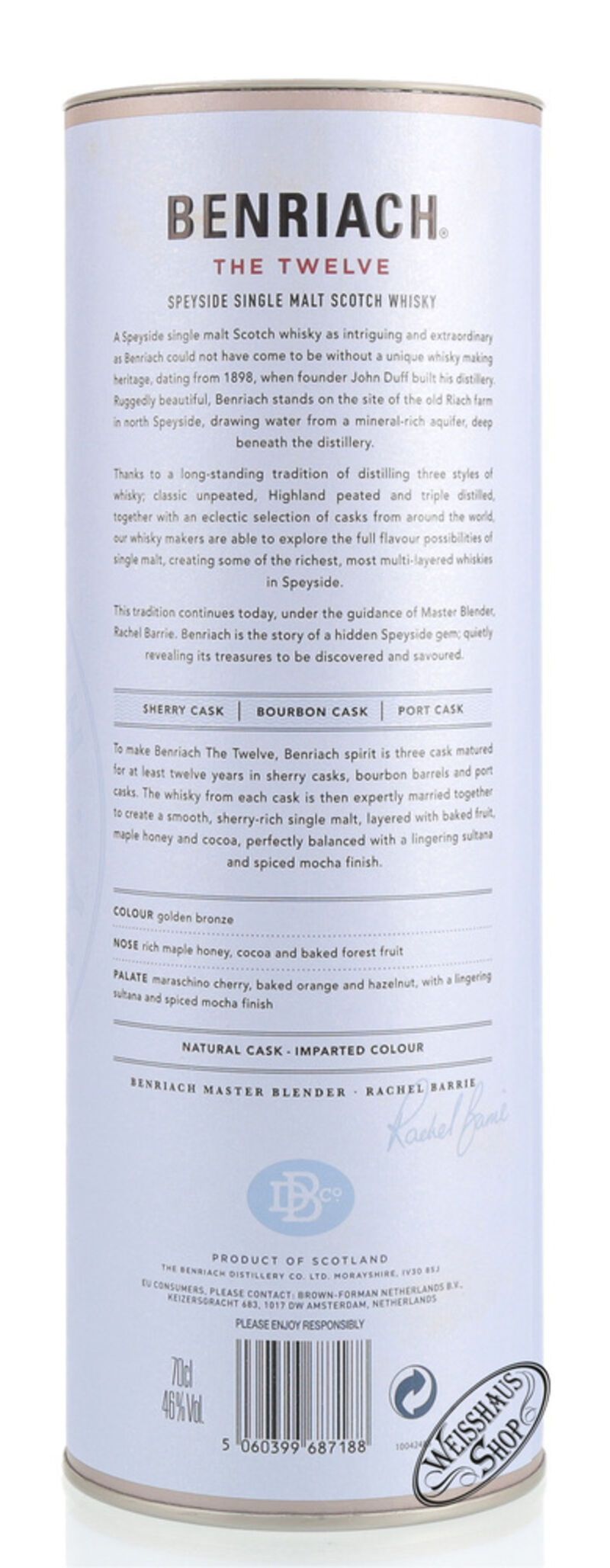 BenRiach The Twelve 12 YO Whisky 46% vol. 0,70l