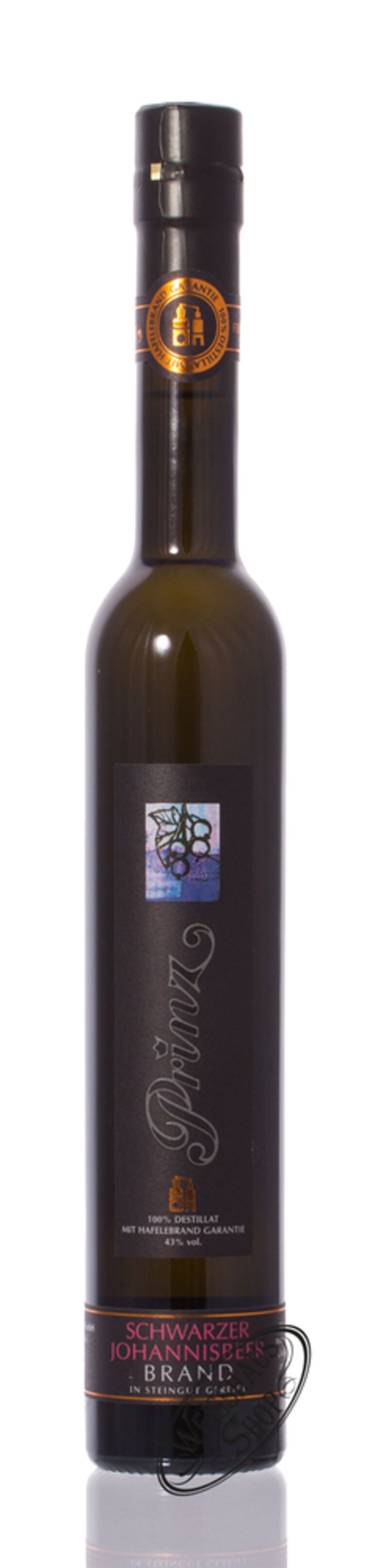 Prinz Hafele Schwarzer Johannisbeer Brand 43% vol. 0,35l