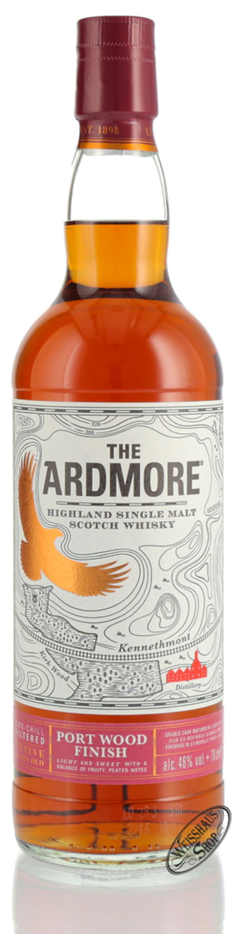 Ardmore 12 YO Portwood Whisky 46% vol. 0,70l Ardmore 12 YO Portwood Whisky 46% vol. 0,70l